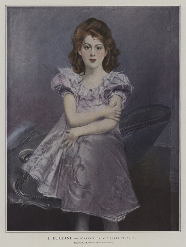 Ritratto di Mademoiselle Beatrice de C... da Giovanni Boldini