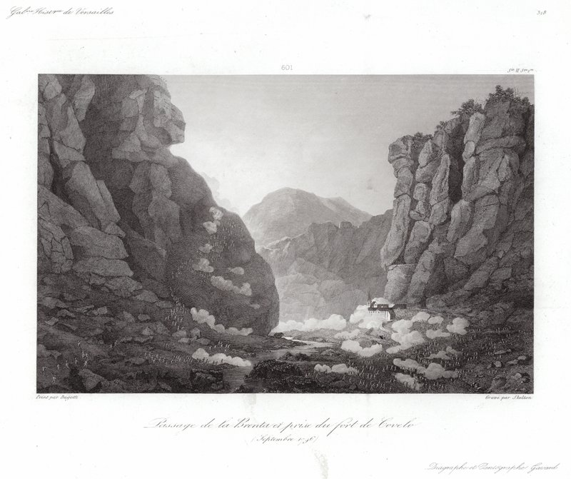 Attraversamento del Brenta da Giuseppe Pietro Bagetti