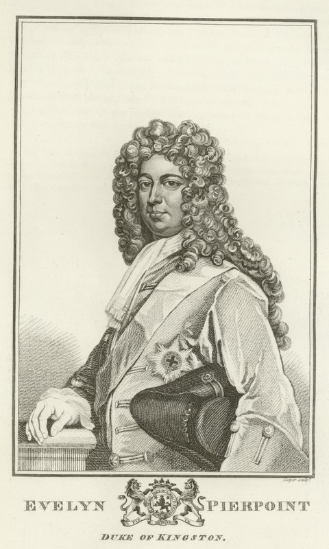 Evelyn Pierpoint, Duca di Kingston da Godfrey Kneller