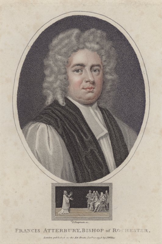 Francis Atterbury, Vescovo di Rochester da Godfrey (after) Kneller