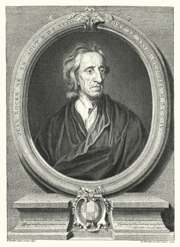John Locke, filosofo inglese (incisione) da Godfrey (after) Kneller