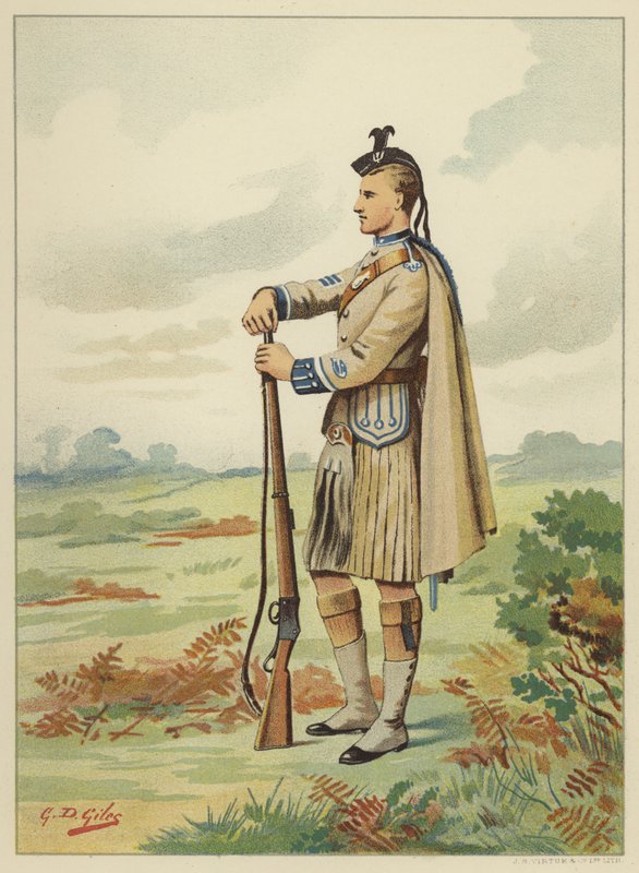Volontari Scozzesi di Londra, 1º Battaglione Volontario Rifle Brigade, 7º Middlesex da Godfrey Douglas Giles