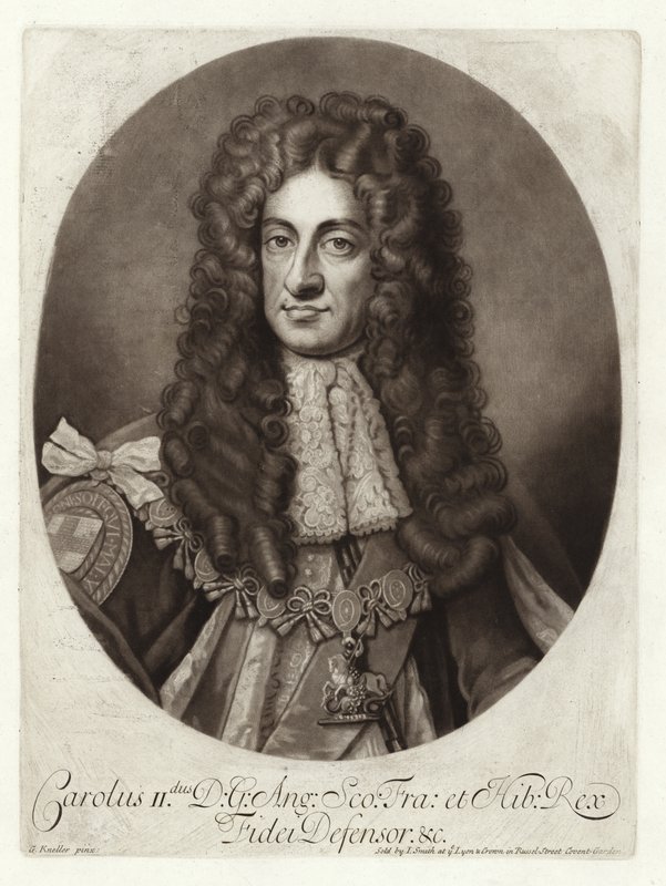 Ritratto di Re Carlo II da Godfrey Kneller