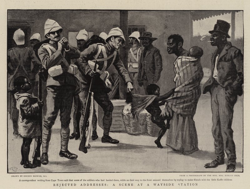 Indirizzi respinti, una scena a una stazione di sosta da Gordon Frederick Browne