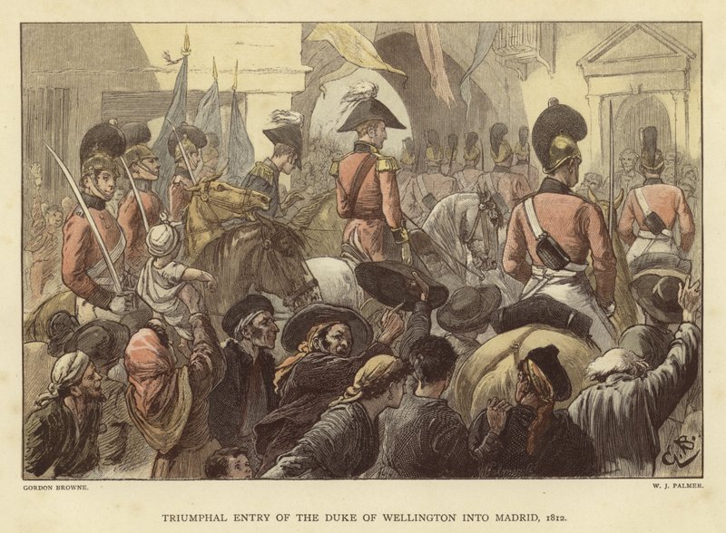Ingresso trionfale del Duca di Wellington a Madrid, 1812 da Gordon Frederick Browne