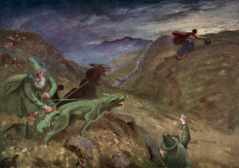 Illustrazione per Il racconto del calderone da Gordon Frederick after Browne