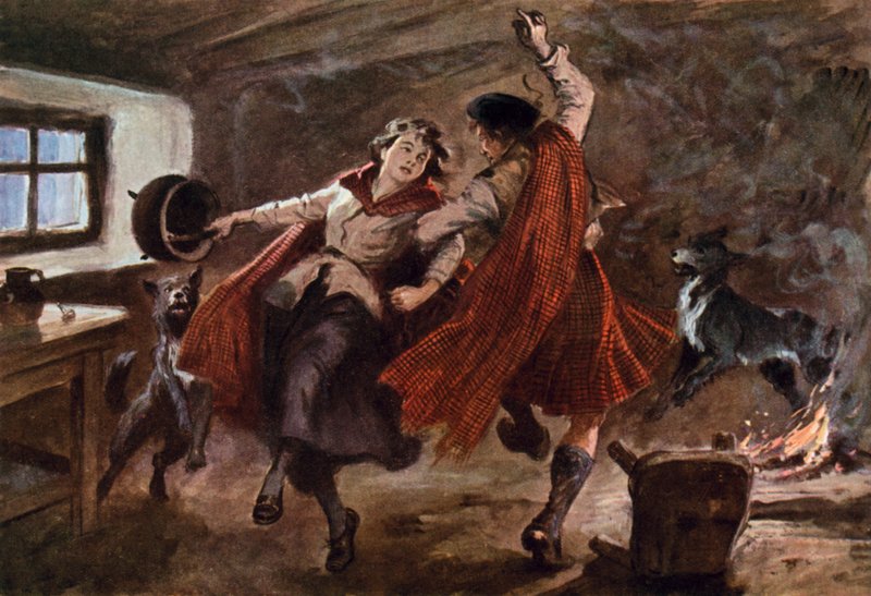 Illustrazione per Il racconto del calderone da Gordon Frederick after Browne