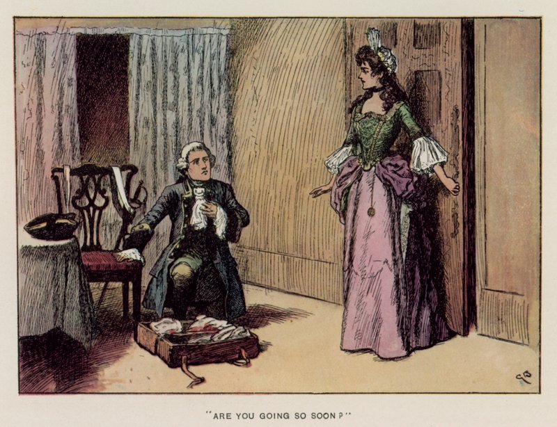 Illustrazione per La storia di Henry Esmond di Thackeray da Gordon Frederick (after) Browne