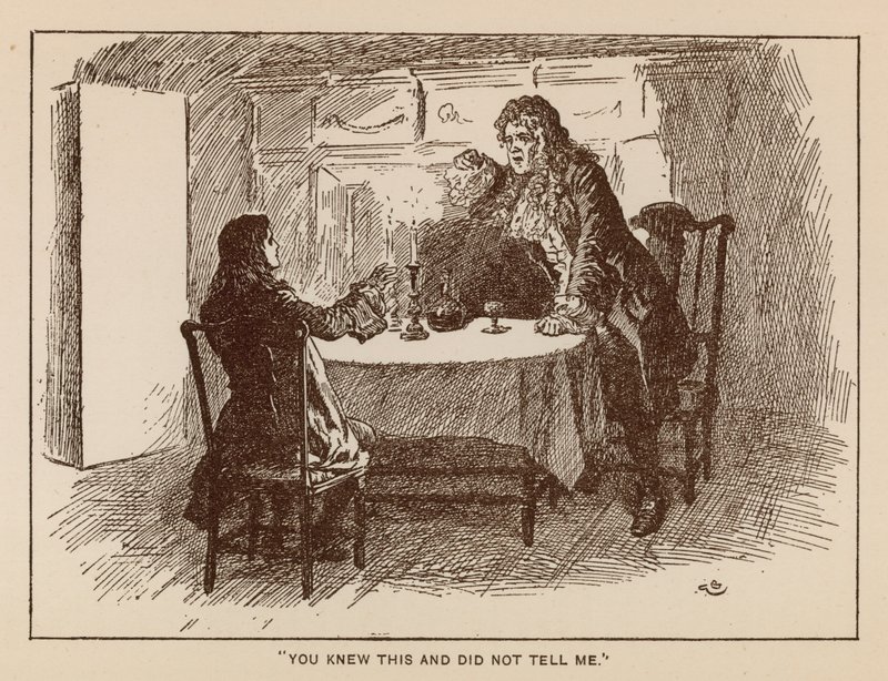 Illustrazione per La storia di Henry Esmond di Thackeray da Gordon Frederick (after) Browne