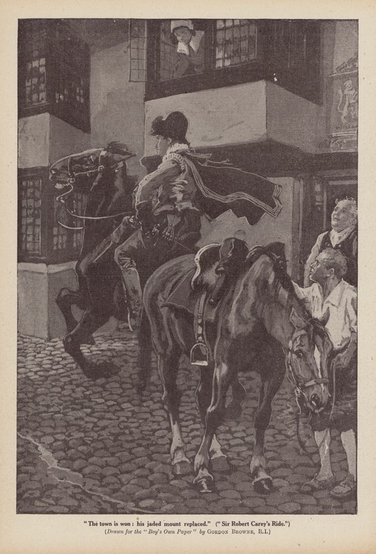 La cavalcata di Sir Robert Carey da Gordon Frederick (after) Browne