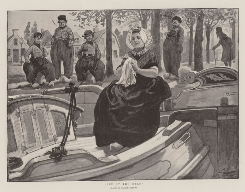 Eva al timone da Gordon Frederick Browne