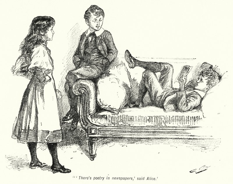 Illustrazione per "The Story of the Treasure Seekers" di E. Nesbit da Gordon Frederick Browne