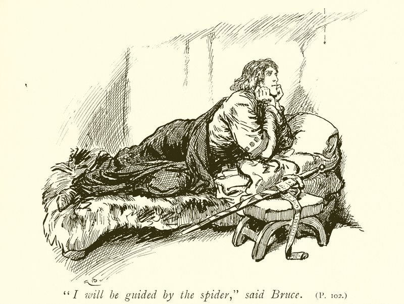 Robert Bruce e il ragno da Gordon Frederick Browne