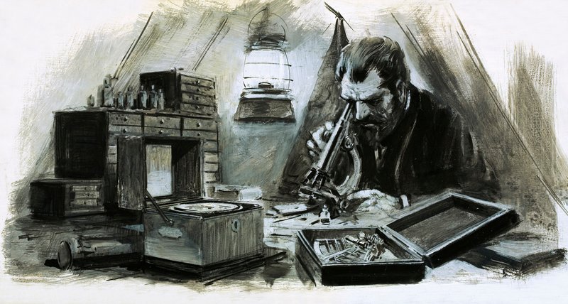 Alexander Humboldt era un esploratore molto ricco (gouache su carta) da Graham Coton