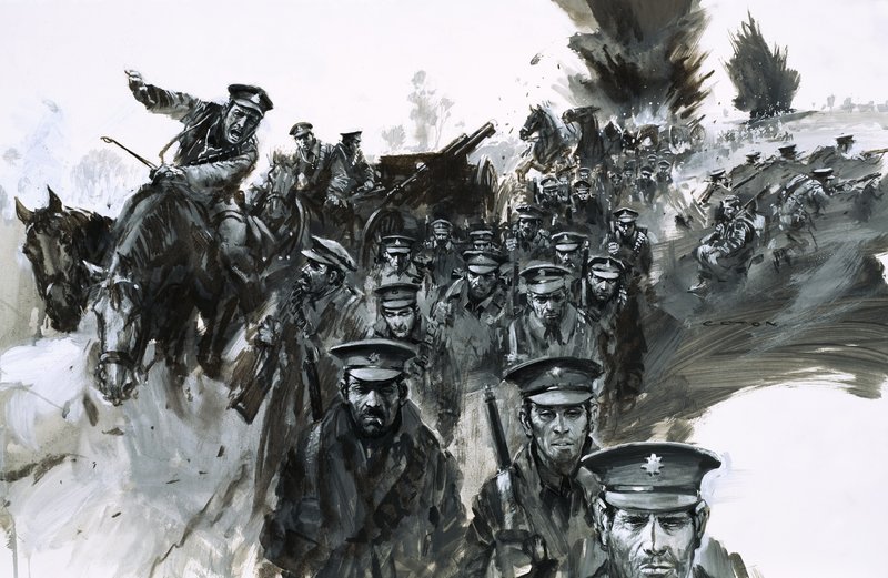 A Mons, nel 1914, si verificò una serie di errori che portarono a una lunga ritirata attraverso la Francia. da Graham Coton