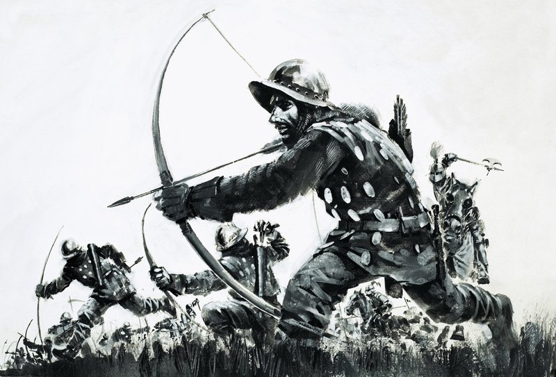Arcieri nella battaglia di Bannockburn da Graham Coton