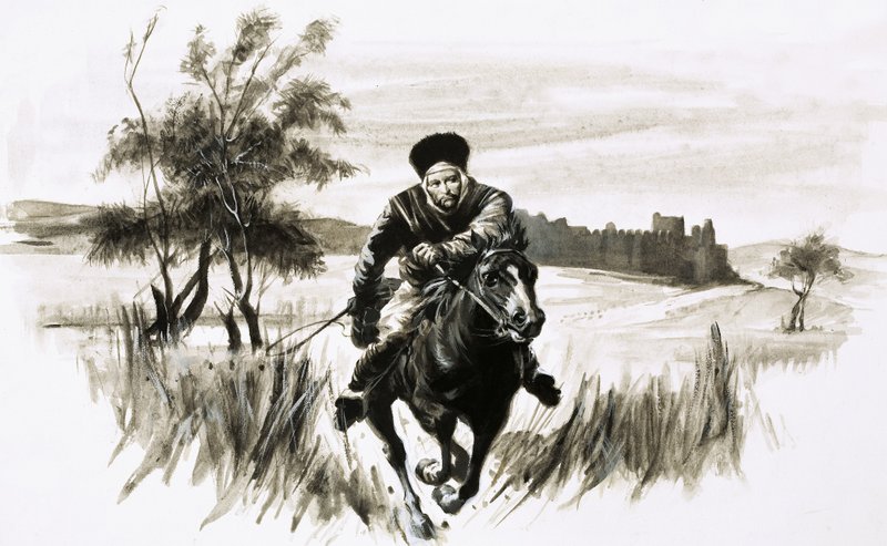Frate Giovanni su un focoso cavallo mongolo da Graham Coton