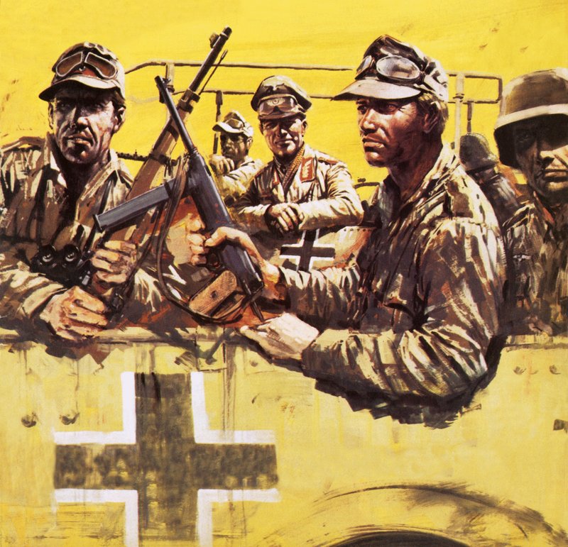 Il generale Erwin Rommel con altri soldati tedeschi da Graham Coton