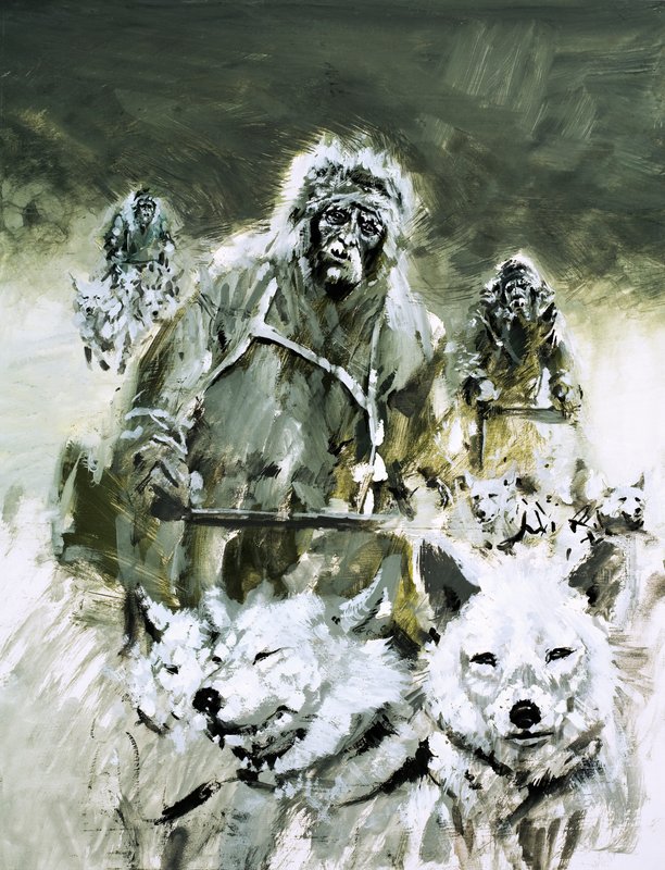 Lietenant Cagni nel tentativo di raggiungere il Polo Nord nel 1899 da Graham Coton