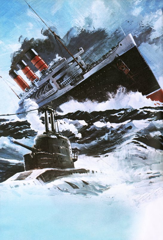 Liner e sottomarino da Graham Coton