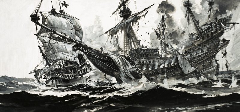 Battaglia navale non identificata da Graham Coton