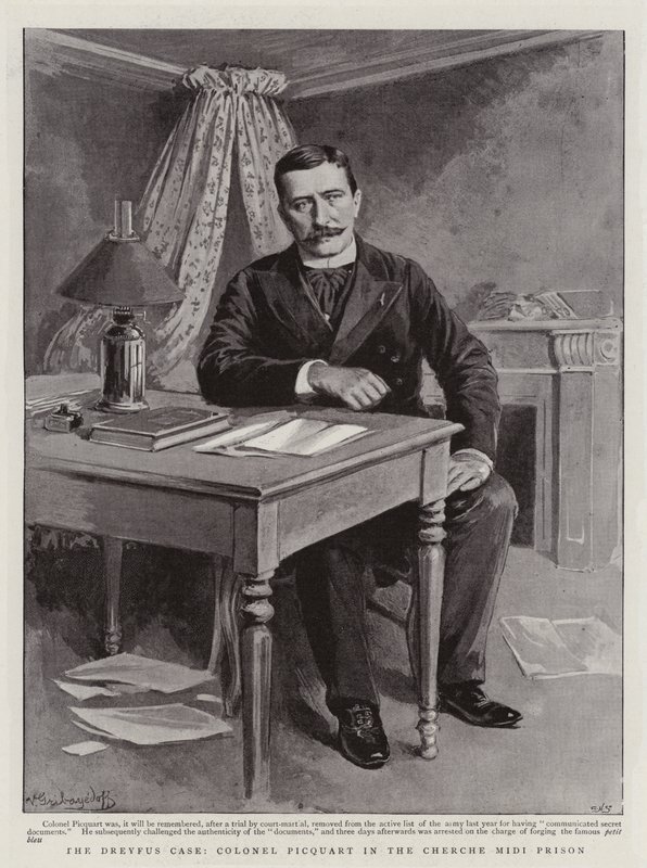 Il caso Dreyfus, il colonnello Picquart nella prigione di Cherche Midi da Gribayedoff