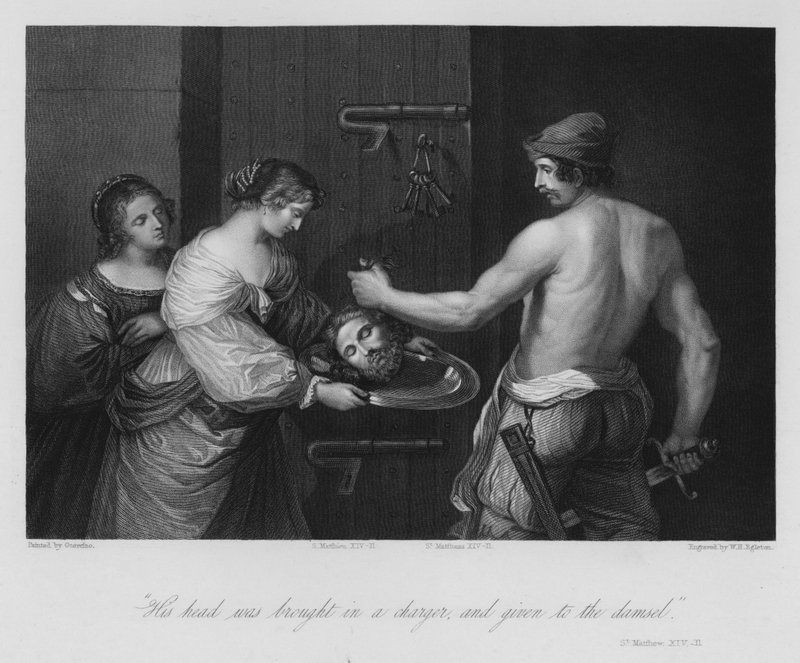 Morte di Giovanni Battista, San Matteo XIV da Guercino