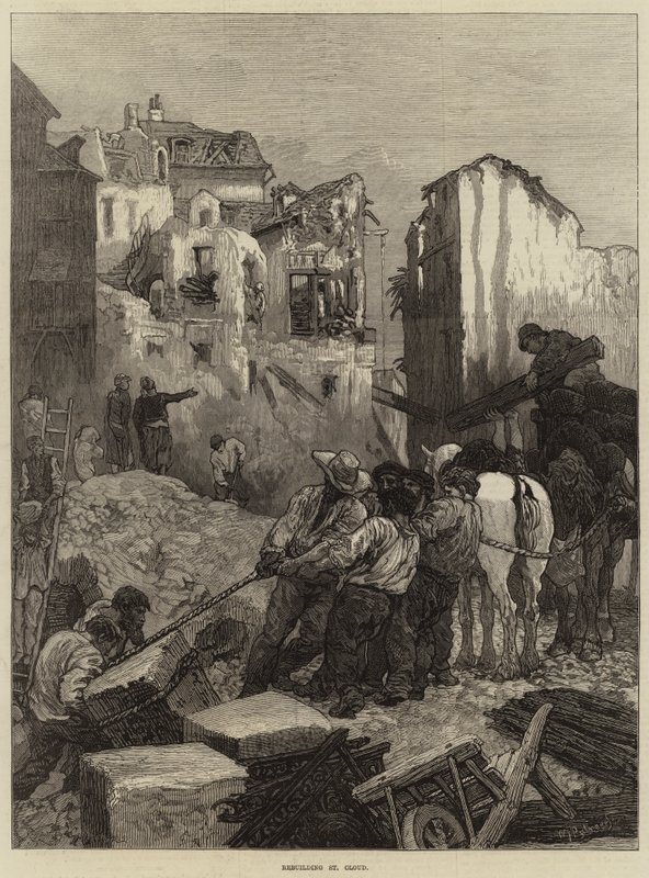 Ricostruzione di St Cloud da Guillaume Regamey