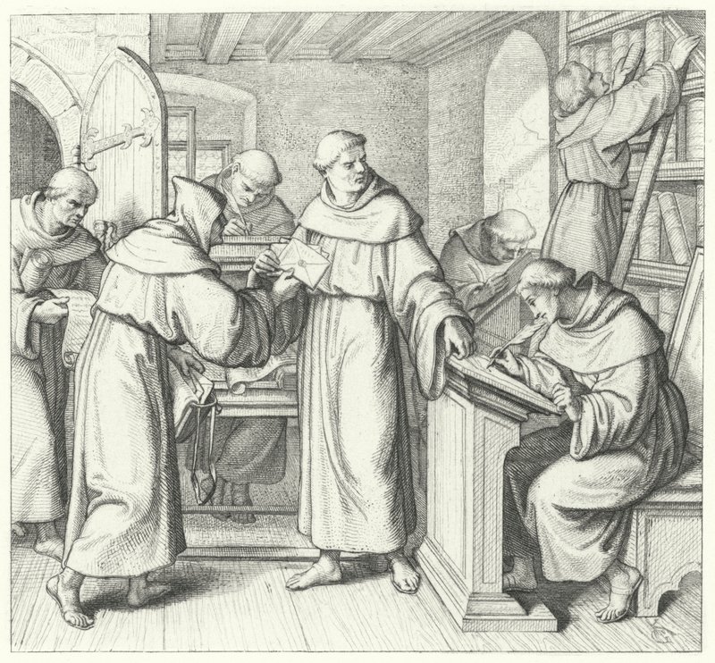 Martin Lutero, Vicario di Sassonia e Turingia da Gustav Ferdinand Leopold Konig