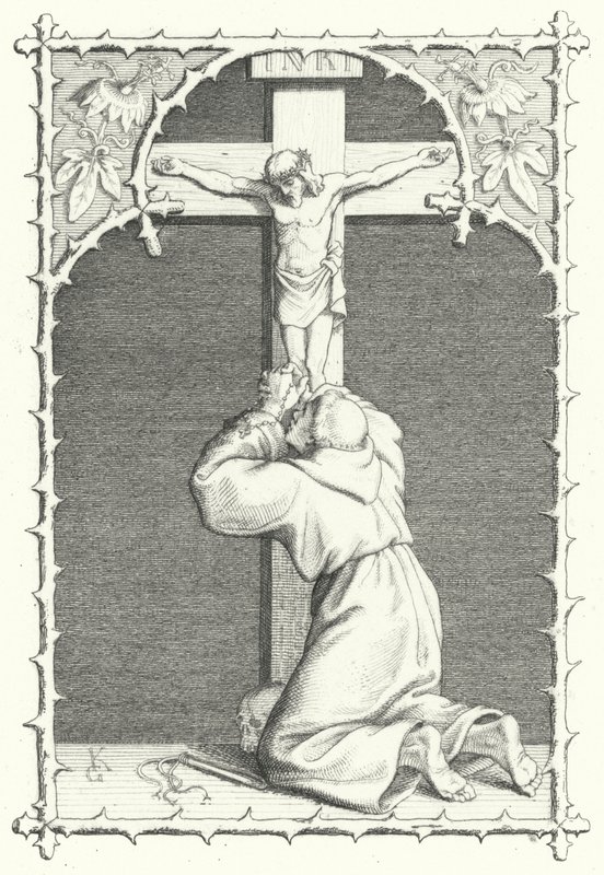 Martin Lutero in tormento spirituale da Gustav Ferdinand Leopold Konig