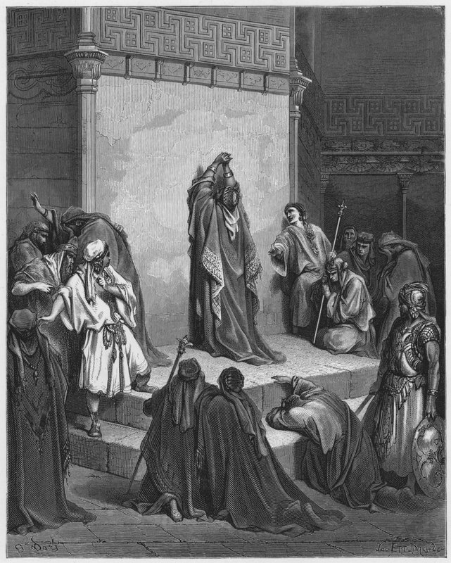 Davide piange per la morte di Assalonne da Gustave Dore
