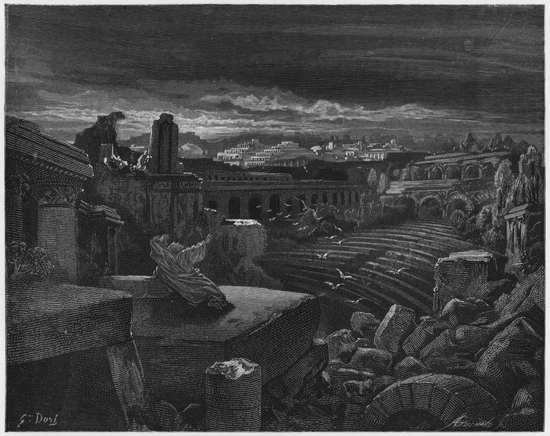 Visione di Isaia della distruzione di Babilonia da Gustave Dore