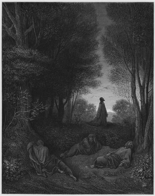 Gesù prega nel giardino da Gustave Dore