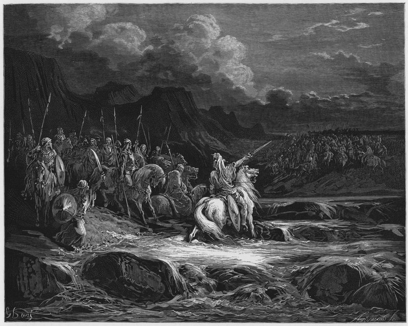 Giuda Maccabeo insegue Timoteo da Gustave Dore
