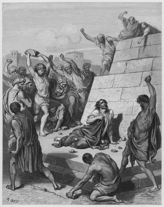 Martirio di Santo Stefano da Gustave Dore