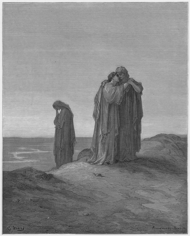 Noemi e sua nuora da Gustave Dore