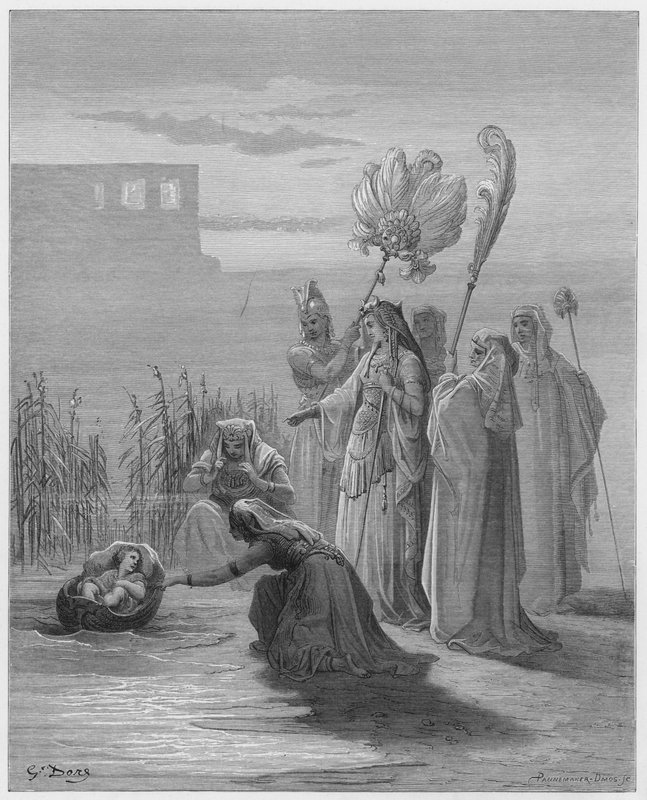 Il ritrovamento di Mosè da Gustave Dore