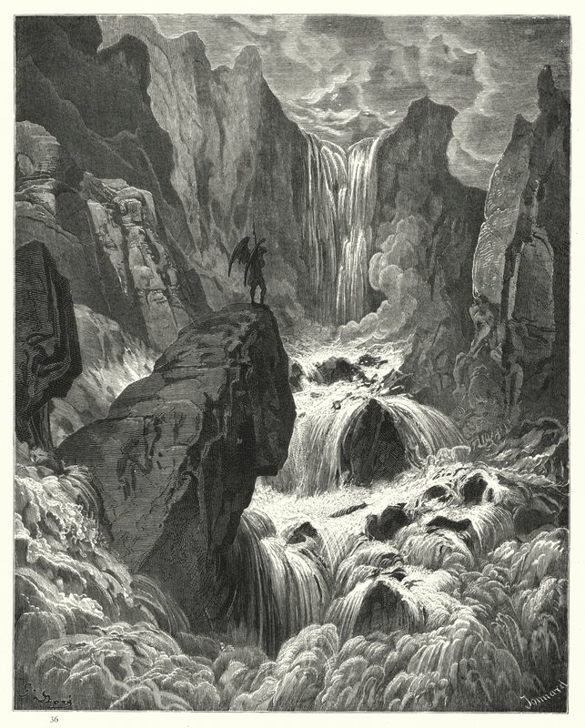 Illustrazione di Gustave Doré per Il Paradiso Perduto di Milton, Libro IX, versi 74, 75 da Gustave Dore