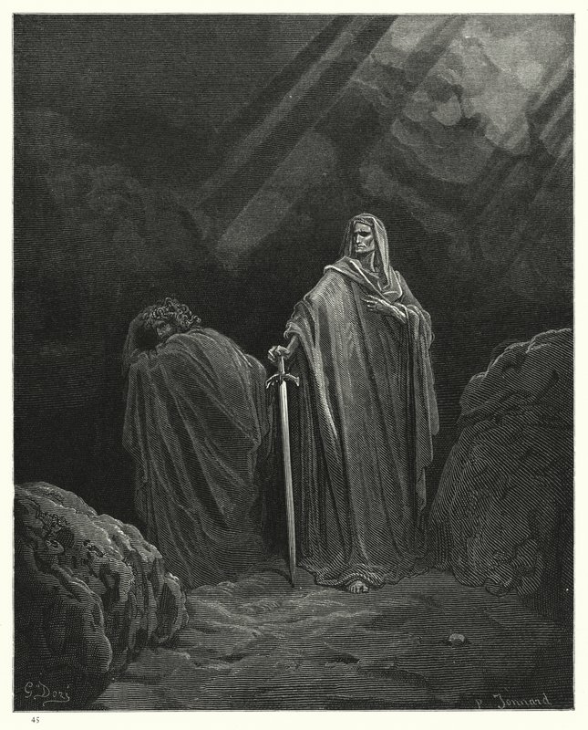 Illustrazione di Gustave Doré per Il Paradiso Perduto di Milton, Libro X, verso 610 da Gustave Dore