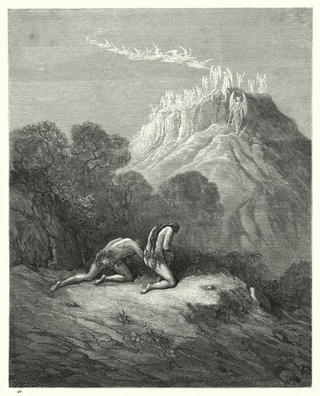 Illustrazione di Gustave Doré per Il Paradiso Perduto di Milton, Libro XI, versi 208-210 da Gustave Dore