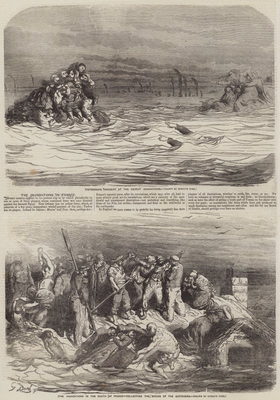 Le Inondazioni in Francia da Gustave Dore