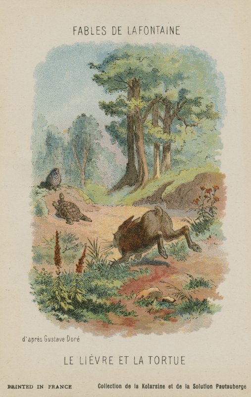 La tartaruga e la lepre da Gustave Dore
