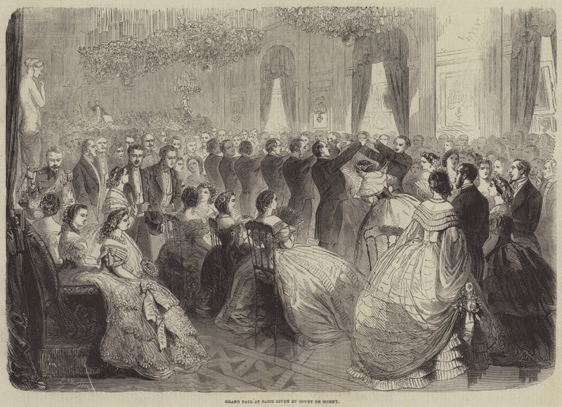 Gran ballo a Parigi dato dal Conte de Morny da Gustave Janet