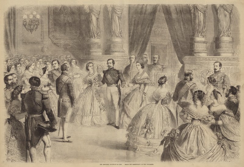 La quadriglia imperiale nella Salle des Marechaux, alle Tuileries da Gustave Janet