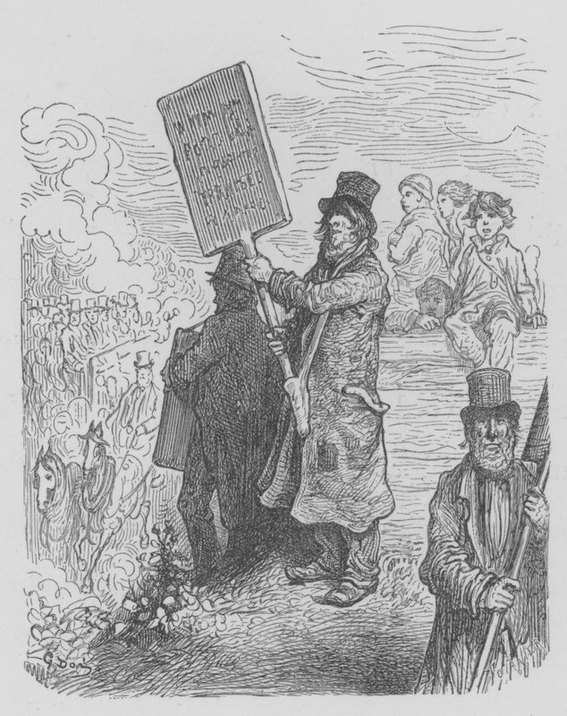 Manifesti ambulanti da Gustave after Dore