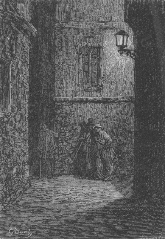 Due Vagabondi Di Notte da Gustave after Dore