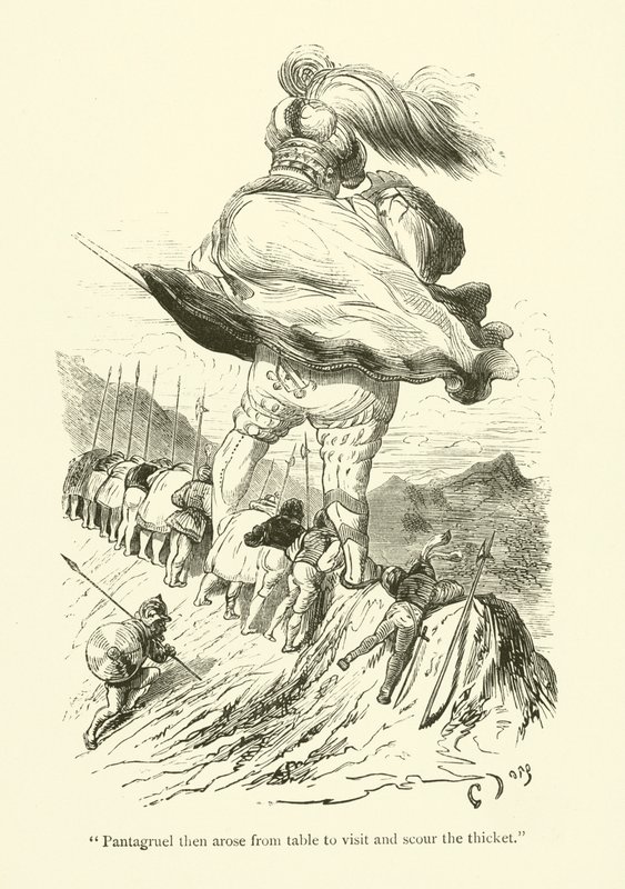 Illustrazione per le opere di Rabelais da Gustave after Dore