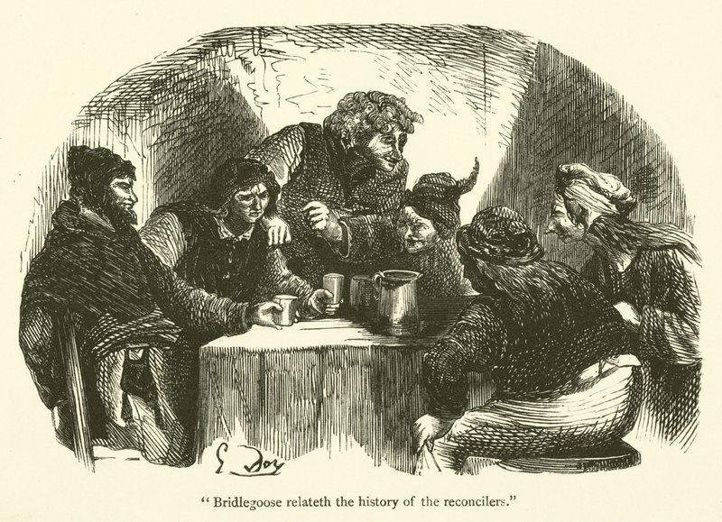 Illustrazione per le opere di Rabelais da Gustave after Dore