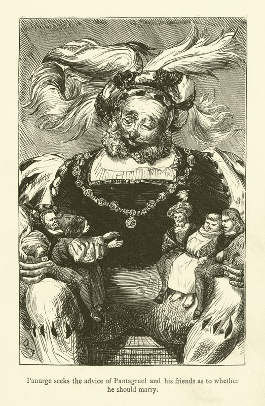 Illustrazione per le opere di Rabelais da Gustave after Dore