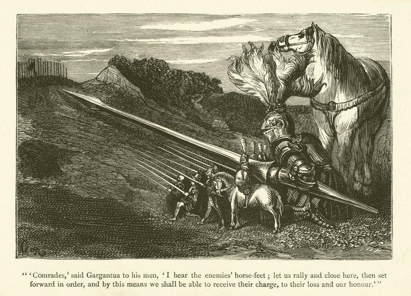 Illustrazione per le opere di Rabelais da Gustave after Dore